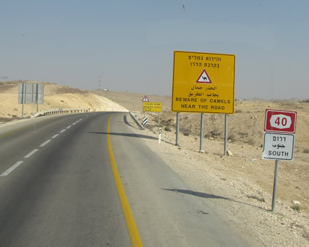 Israel, Negev, Highway 40